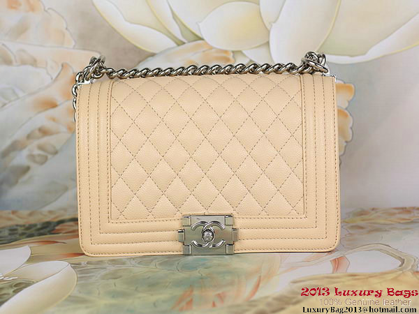 2013 Boy Chanel Flap Shoulder Bag Classic Cannage Patterns A67025 Apricot 2013 Boy Chanel Flap Shoulder Bag Classic Cannage Patterns A67025 Apricot