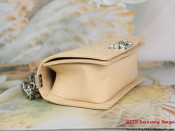 2013 Boy Chanel Flap Shoulder Bag Classic Cannage Patterns A67025 Apricot 2013 Boy Chanel Flap Shoulder Bag Classic Cannage Patterns A67025 Apricot