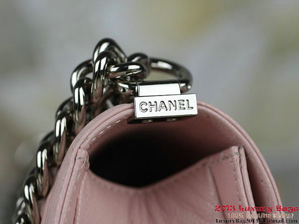 2013 Boy Chanel Flap Shoulder Bag Classic Cannage Patterns A67025 Pink 2013 Boy Chanel Flap Shoulder Bag Classic Cannage Patterns A67025 Pink