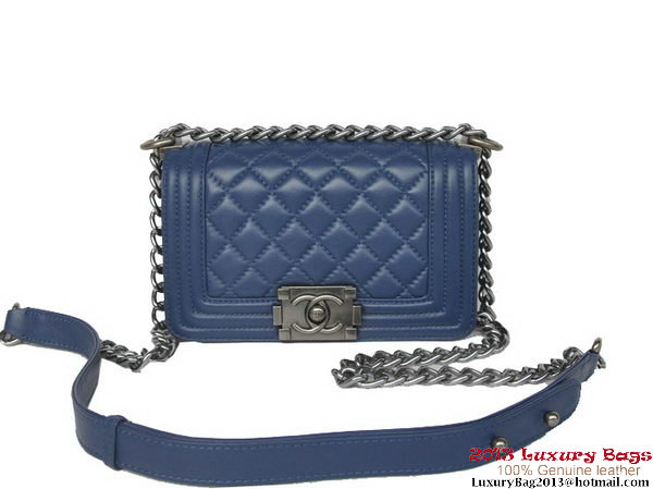 Boy Chanel Small Flap Shoulder Bag Sheepskin Leather A67086 RoyalBlue Boy Chanel Small Flap Shoulder Bag Sheepskin Leather A67086 RoyalBlue
