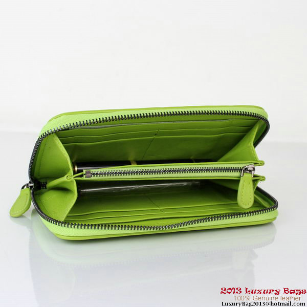 Bottega Veneta Intrecciato Nappa Continental Wallet BV1008 Green Bottega Veneta Intrecciato Nappa Continental Wallet BV1008 Green