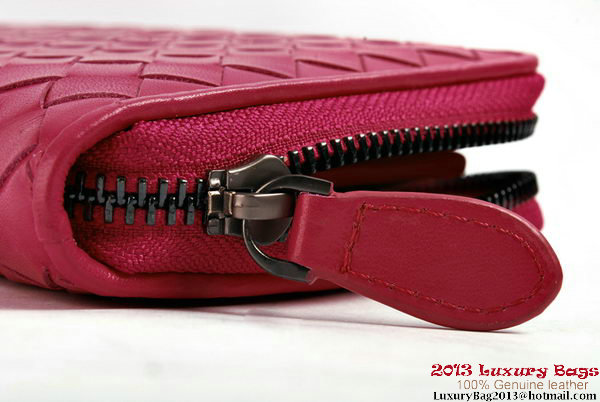 Bottega Veneta Intrecciato Nappa Zippy Wallet BV1571 Peach Bottega Veneta Intrecciato Nappa Zippy Wallet BV1571 Peach