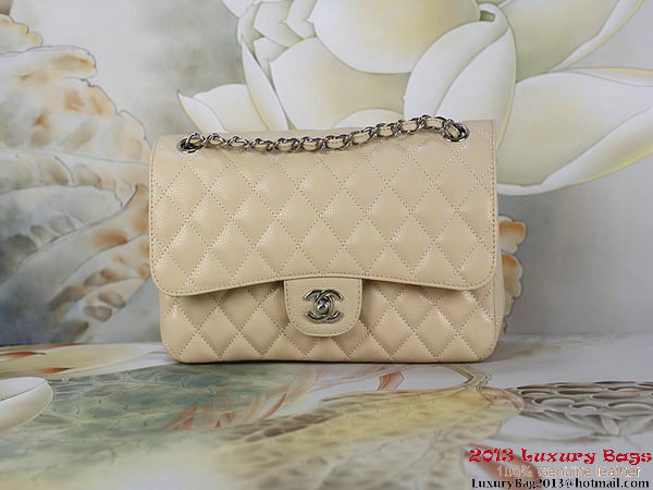 Chanel 2.55 Classic Flap Bag Apricot Original Cannage Patterns Leather Silver Chanel 2.55 Classic Flap Bag Apricot Original Cannage Patterns Leather Silver