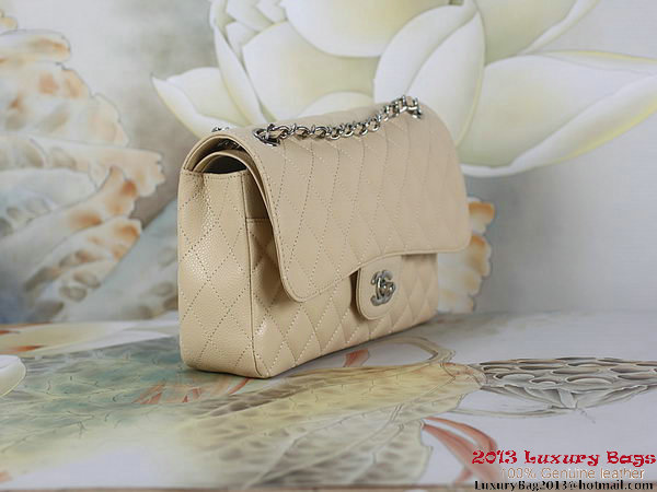 Chanel 2.55 Classic Flap Bag Apricot Original Cannage Patterns Leather Silver Chanel 2.55 Classic Flap Bag Apricot Original Cannage Patterns Leather Silver