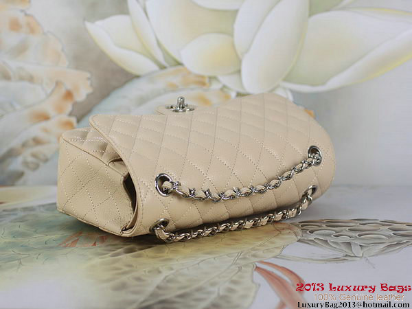 Chanel 2.55 Classic Flap Bag Apricot Original Cannage Patterns Leather Silver Chanel 2.55 Classic Flap Bag Apricot Original Cannage Patterns Leather Silver