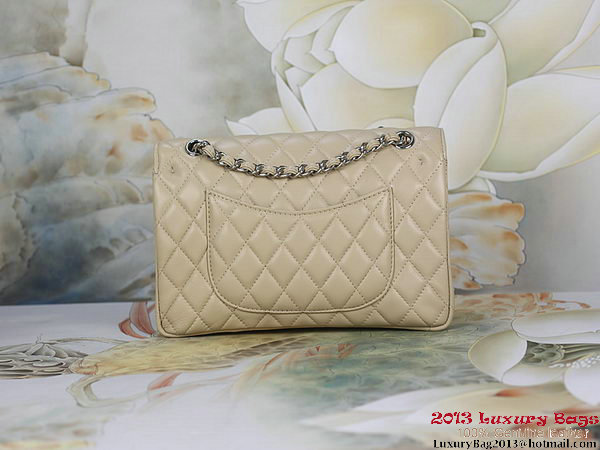 Chanel 2.55 Classic Flap Bag Apricot Sheepskin Leather Silver Chanel 2.55 Classic Flap Bag Apricot Sheepskin Leather Silver