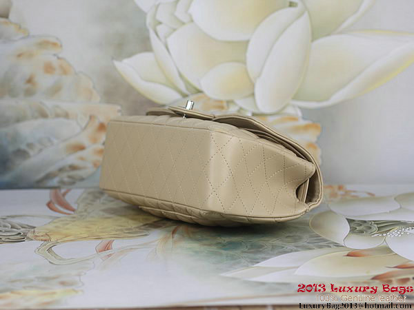 Chanel 2.55 Classic Flap Bag Apricot Sheepskin Leather Silver Chanel 2.55 Classic Flap Bag Apricot Sheepskin Leather Silver