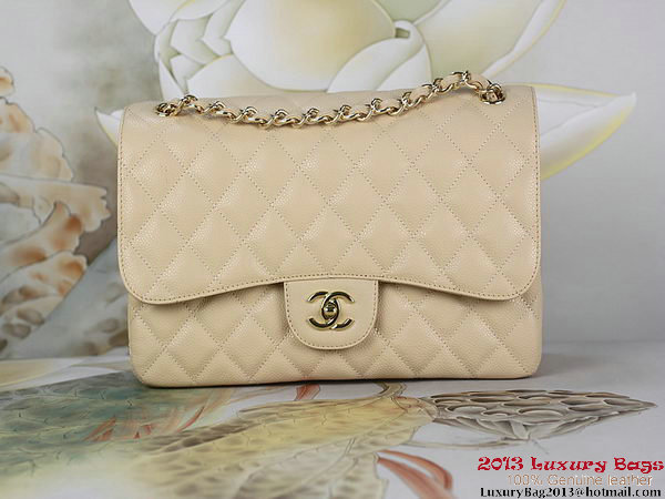 Chanel Classic Flap Bag Apricot Original Cannage Patterns Leather Gold Chanel Classic Flap Bag Apricot Original Cannage Patterns Leather Gold