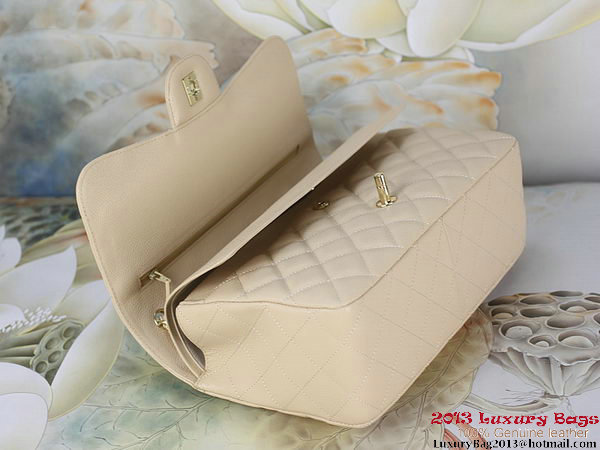 Chanel Classic Flap Bag Apricot Original Cannage Patterns Leather Gold Chanel Classic Flap Bag Apricot Original Cannage Patterns Leather Gold