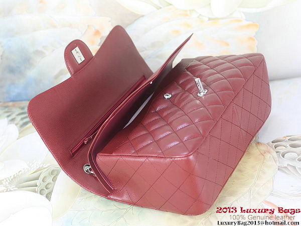 Chanel Classic Flap Bag Bordeaux Original Cannage Patterns Leather Gold Chanel Classic Flap Bag Bordeaux Original Cannage Patterns Leather Gold