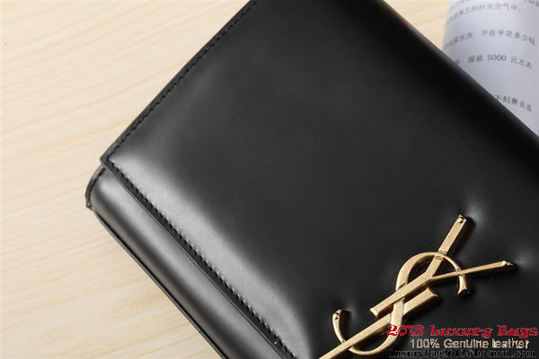 Yves Saint Laurent Classic Monogramme Tassel Clutch Bag Y041 Black