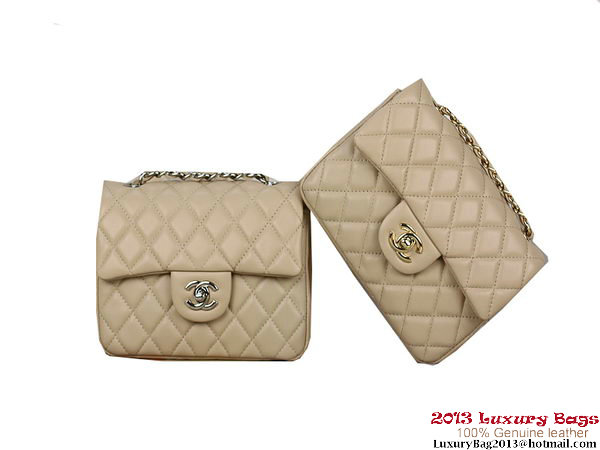 Chanel 1115 mini Classic Flap Bag Sheepskin Leather Apricot Chanel 1115 mini Classic Flap Bag Sheepskin Leather Apricot