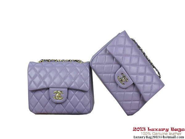 Chanel 1115 mini Classic Flap Bag Sheepskin Leather Violet Chanel 1115 mini Classic Flap Bag Sheepskin Leather Violet