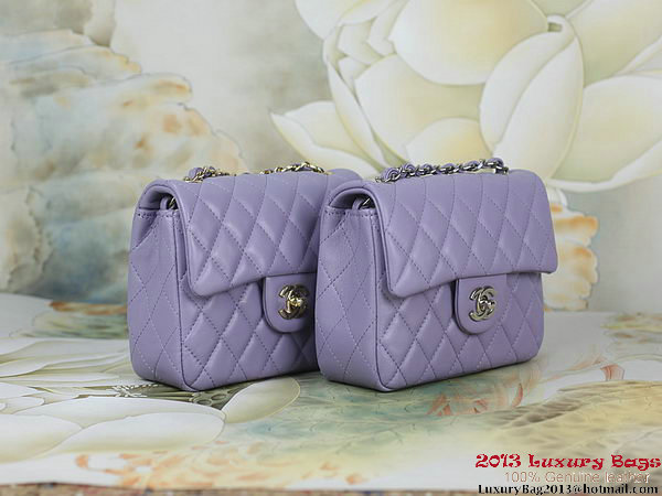 Chanel 1115 mini Classic Flap Bag Sheepskin Leather Violet Chanel 1115 mini Classic Flap Bag Sheepskin Leather Violet