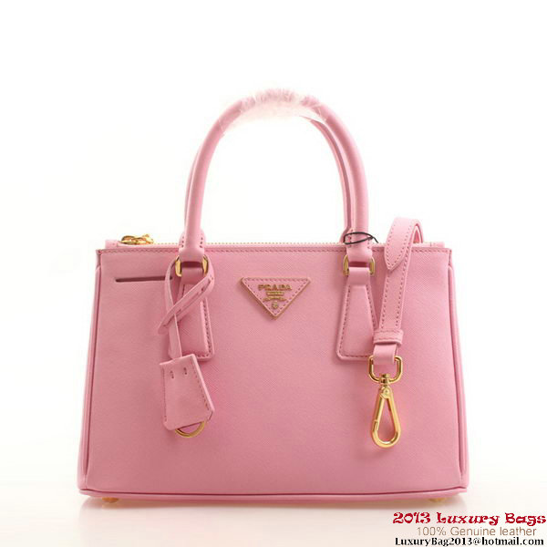 Prada BN2316 Pink Saffiano Calfskin Leather Small Bag Prada BN2316 Pink Saffiano Calfskin Leather Small Bag
