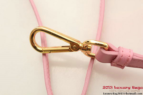 Prada BN2316 Pink Saffiano Calfskin Leather Small Bag Prada BN2316 Pink Saffiano Calfskin Leather Small Bag