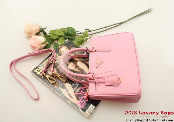 Prada BN2316 Pink Saffiano Calfskin Leather Small Bag Prada BN2316 Pink Saffiano Calfskin Leather Small Bag