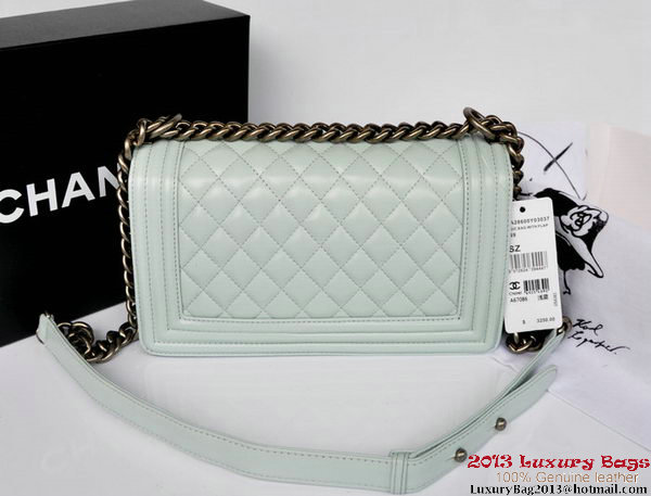 Boy Chanel Flap Shoulder Bag Original Sheepskin Leather A67086 Light Blue Boy Chanel Flap Shoulder Bag Original Sheepskin Leather A67086 Light Blue