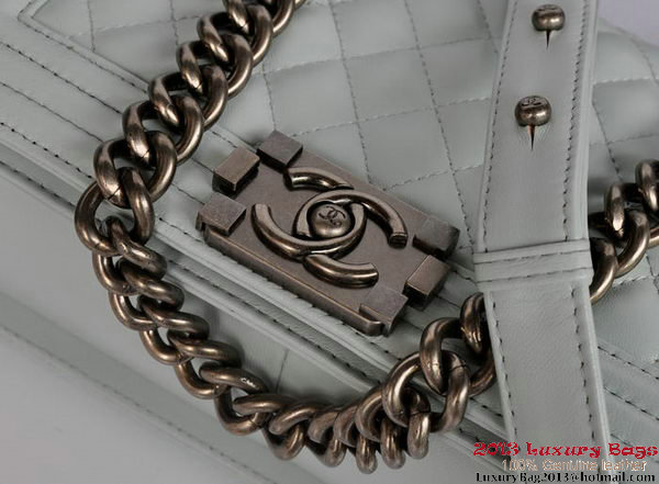 Boy Chanel Flap Shoulder Bag Original Sheepskin Leather A67086 Light Blue Boy Chanel Flap Shoulder Bag Original Sheepskin Leather A67086 Light Blue