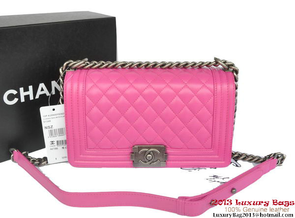 Boy Chanel Flap Shoulder Bag Original Sheepskin Leather A67086 Rose Boy Chanel Flap Shoulder Bag Original Sheepskin Leather A67086 Rose