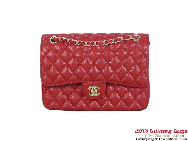 Chanel 2.55 Series Flap Bag Red Original Cannage Patterns Leather A1112 Gold Chanel 2.55 Series Flap Bag Red Original Cannage Patterns Leather A1112 Gold