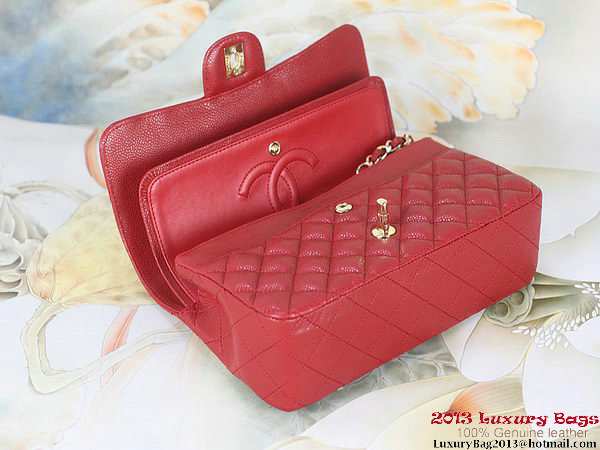 Chanel 2.55 Series Flap Bag Red Original Cannage Patterns Leather A1112 Gold Chanel 2.55 Series Flap Bag Red Original Cannage Patterns Leather A1112 Gold