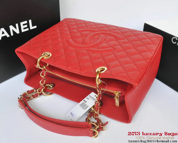 Chanel Classic Coco Bag GST Caviar Leather A36092 Red Gold Chanel Classic Coco Bag GST Caviar Leather A36092 Red Gold