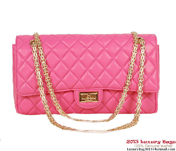 Chanel 1113 Classic Flap Bag Rose Sheepskin Gold Chanel 1113 Classic Flap Bag Rose Sheepskin Gold