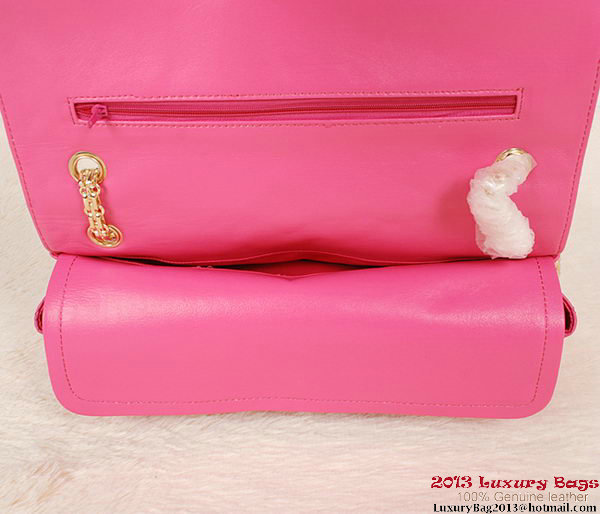 Chanel 1113 Classic Flap Bag Rose Sheepskin Gold Chanel 1113 Classic Flap Bag Rose Sheepskin Gold