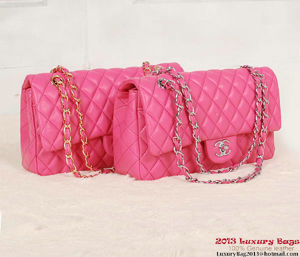 Chanel 2.55 Series Bag Rose Sheepskin Leather 1112 Silver Chanel 2.55 Series Bag Rose Sheepskin Leather 1112 Silver