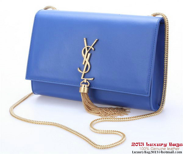Yves Saint Laurent Small Monogramme Cross-body Shoulder Bag Y042 Blue