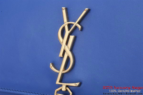 Yves Saint Laurent Small Monogramme Cross-body Shoulder Bag Y042 Blue