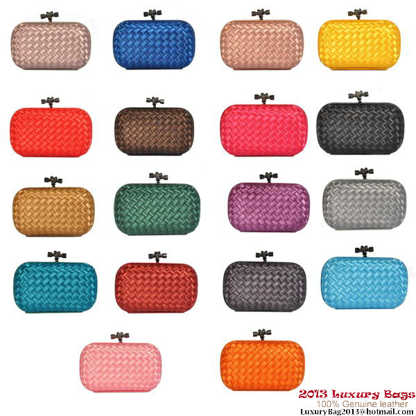 Bottega Veneta 8651S Intrecciato Silk Stretch Knot Clutches Bottega Veneta 8651S Intrecciato Silk Stretch Knot Clutches