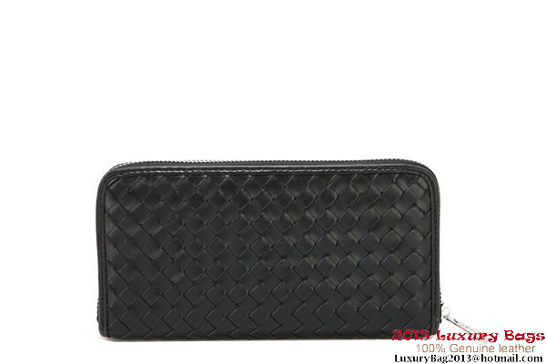 Bottega Veneta Intrecciato Nappa Zippy Wallet 115709-2 Black Bottega Veneta Intrecciato Nappa Zippy Wallet 115709-2 Black