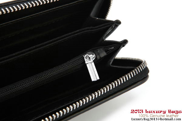 Bottega Veneta Intrecciato Nappa Zippy Wallet 115709-2 Black Bottega Veneta Intrecciato Nappa Zippy Wallet 115709-2 Black