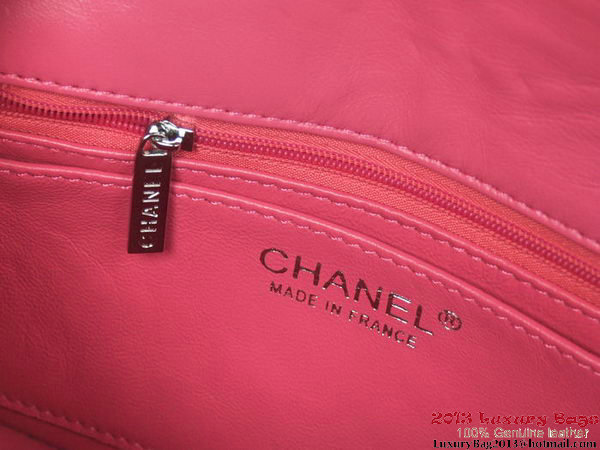 Chanel Classic Flap Bags Rose Original Patent Leather A1116 Silver Chanel Classic Flap Bags Rose Original Patent Leather A1116 Silver