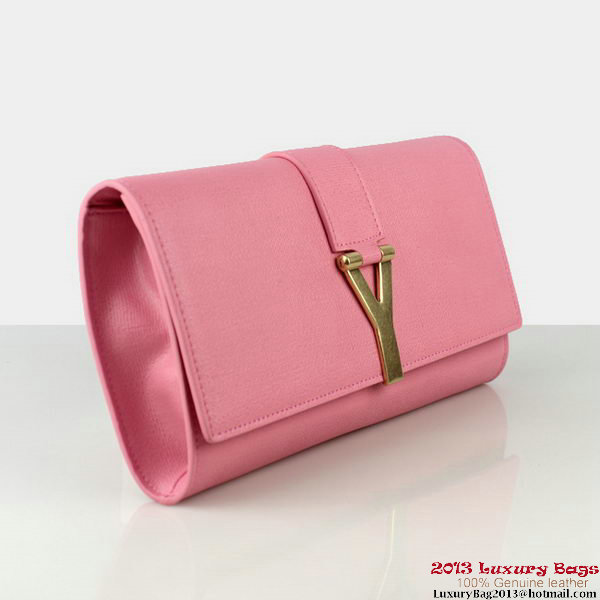 YSL Chyc Travel Case in Pink Claf Leather YSL Chyc Travel Case in Pink Claf Leather