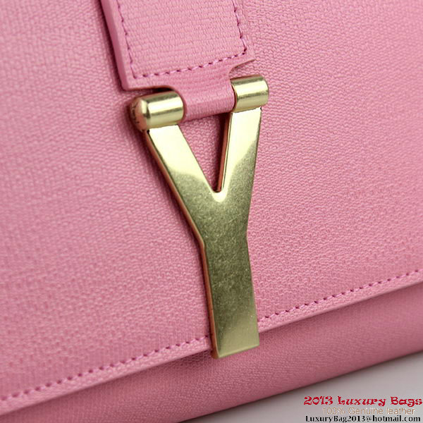 YSL Chyc Travel Case in Pink Claf Leather YSL Chyc Travel Case in Pink Claf Leather