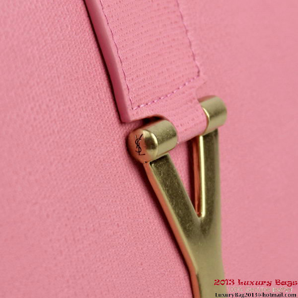YSL Chyc Travel Case in Pink Claf Leather YSL Chyc Travel Case in Pink Claf Leather