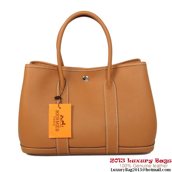 Hermes Garden Party 30CM Bag Calf Leather A1288 Camel Hermes Garden Party 30CM Bag Calf Leather A1288 Camel