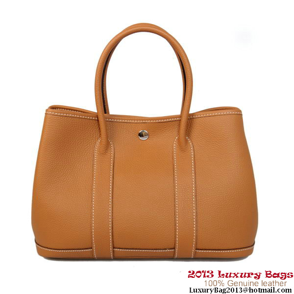 Hermes Garden Party 30CM Bag Calf Leather A1288 Camel Hermes Garden Party 30CM Bag Calf Leather A1288 Camel