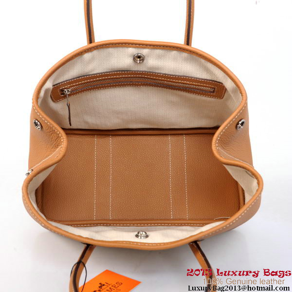 Hermes Garden Party 30CM Bag Calf Leather A1288 Camel Hermes Garden Party 30CM Bag Calf Leather A1288 Camel