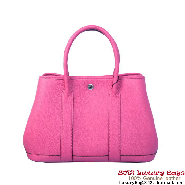 Hermes Garden Party 30CM Bag Calf Leather A1288 Rose Hermes Garden Party 30CM Bag Calf Leather A1288 Rose