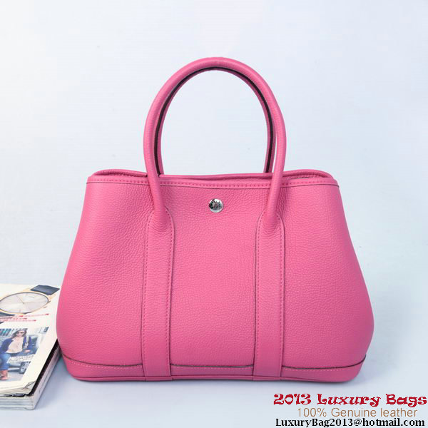Hermes Garden Party 30CM Bag Calf Leather A1288 Rose Hermes Garden Party 30CM Bag Calf Leather A1288 Rose