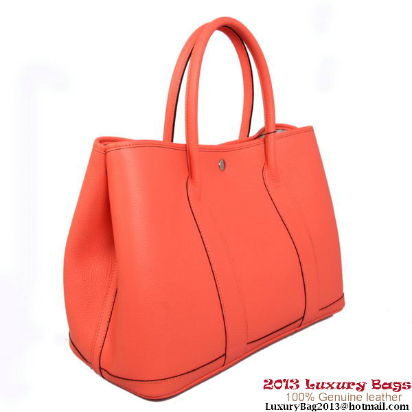 Hermes Garden Party 36CM Bag Calf Leather A1288 Light Red Hermes Garden Party 36CM Bag Calf Leather A1288 Light Red