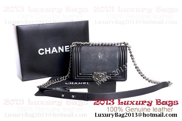 Boy Chanel Flap Shoulder Bag Original Pearl Leather A37006 Black&White Boy Chanel Flap Shoulder Bag Original Pearl Leather A37006 Black&White