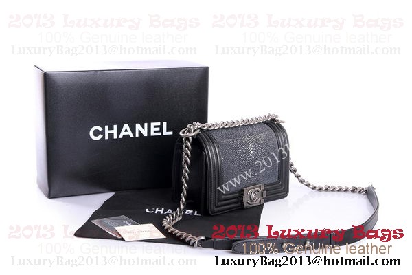 Boy Chanel Flap Shoulder Bag Original Pearl Leather A37006 Black&White Boy Chanel Flap Shoulder Bag Original Pearl Leather A37006 Black&White