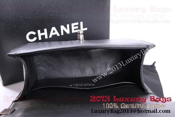 Boy Chanel Flap Shoulder Bag Original Pearl Leather A37006 Black&White Boy Chanel Flap Shoulder Bag Original Pearl Leather A37006 Black&White