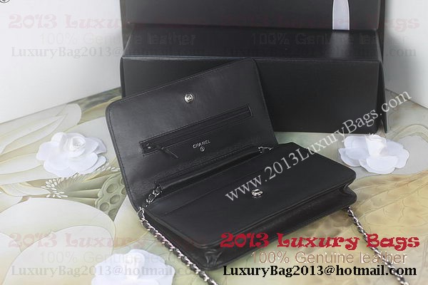 Chanel A48654 Black Original Grainy Leather mini Flap Bag