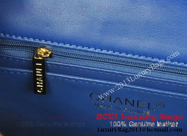 Chanel Classic Flap Bags Blue Original Patent Leather A1116 Gold Chanel Classic Flap Bags Blue Original Patent Leather A1116 Gold